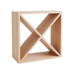 Écrins Croix - Cube casier diagonal en Chêne | Les Écrins de Chapaize